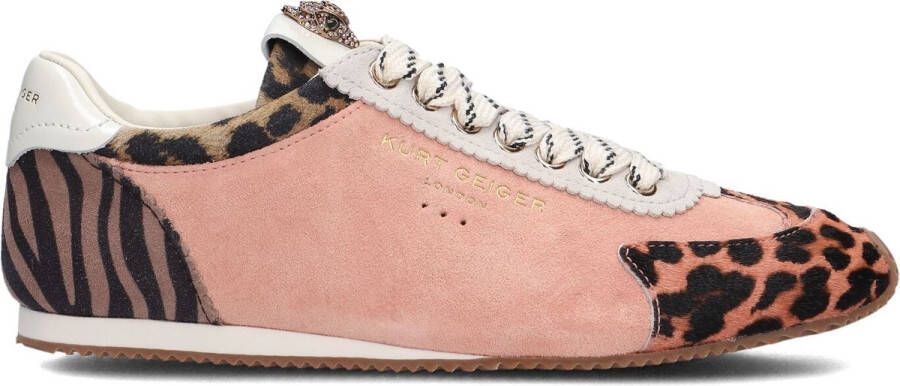 Kurt Geiger London Kensington Runner Sneakers Leren Sneaker Dames Oranje