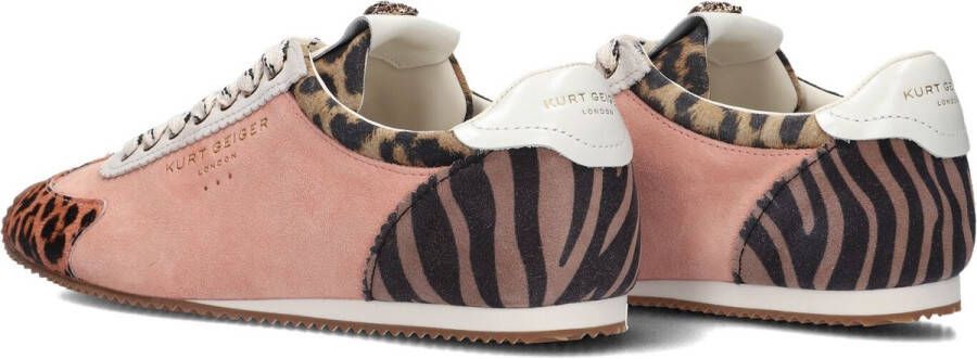 Kurt Geiger London Kensington Runner Sneakers Leren Sneaker Dames Oranje