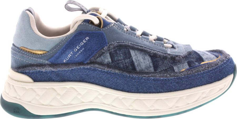 KURT GEIGER LONDON Lage Sneakers Dames Kensington Sneaker Maat: 36 Materiaal: Suède Kleur: Blauw - Foto 3