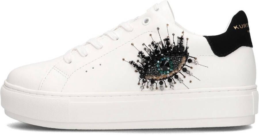 KURT GEIGER LONDON Lage Sneakers Dames Laney Eye Maat: 41 Materiaal: Leer Kleur: Wit - Foto 4