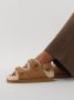 Kurt Geiger London Orson Teddy Pantoffels Sloffen Dames Beige - Thumbnail 2
