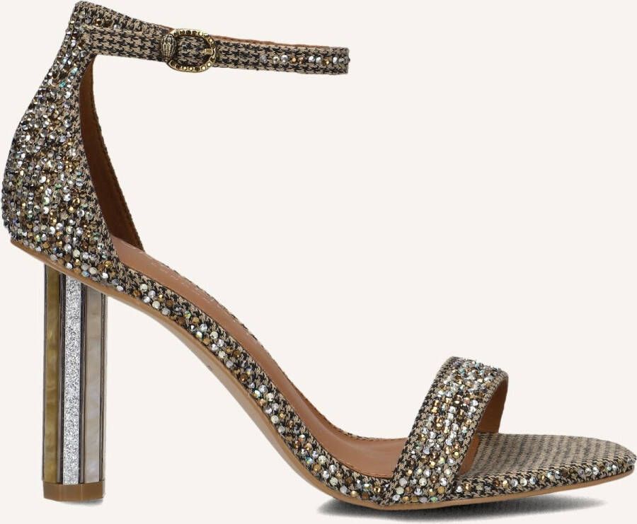 Kurt Geiger London Perspex Heel Sandal Sandalen Dames Goudkleurig - Foto 2