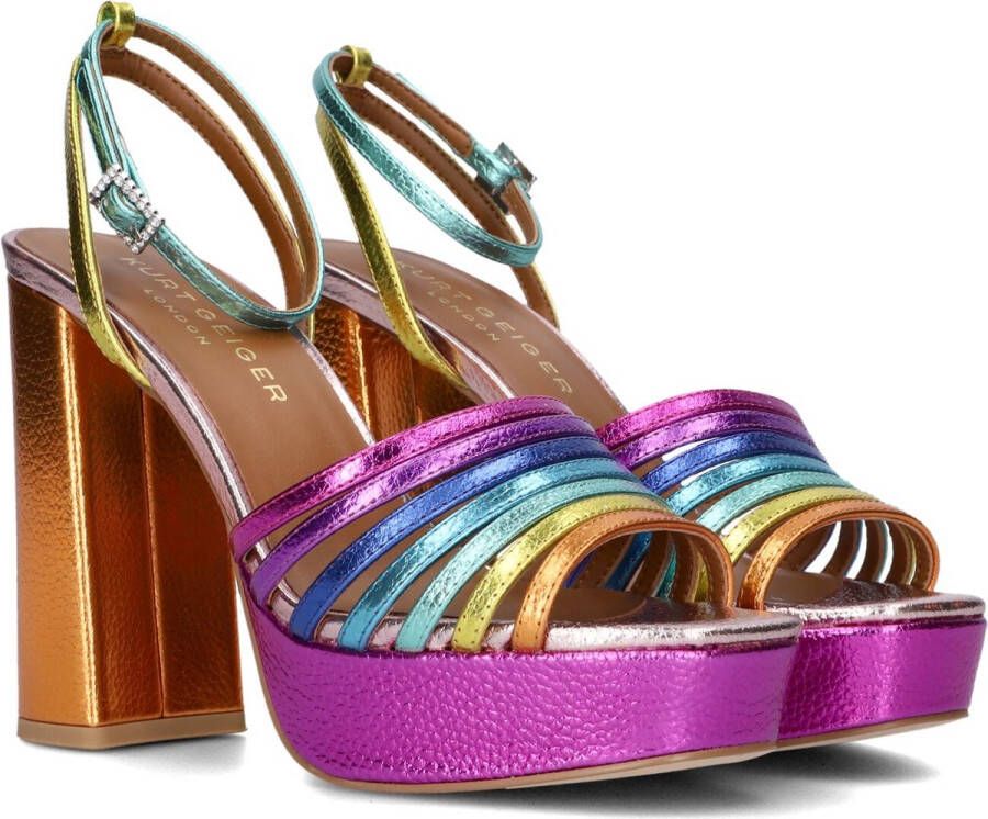 KURT GEIGER LONDON Sandalen Dames Pierra Platform Maat: 40 Materiaal: Leer Kleur: Multi - Foto 3