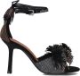Kurt Geiger London Pom Ankle Tie Sandalen Dames Zwart - Thumbnail 2