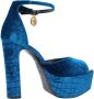 Kurt Geiger Stijlvolle High Heel Sandalen Blue Dames - Thumbnail 1