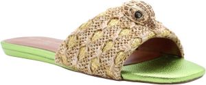 Kurt Geiger Sliders Groen Dames