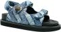 Kurt Geiger Orson sandaal van denim met quilt patroon - Thumbnail 1