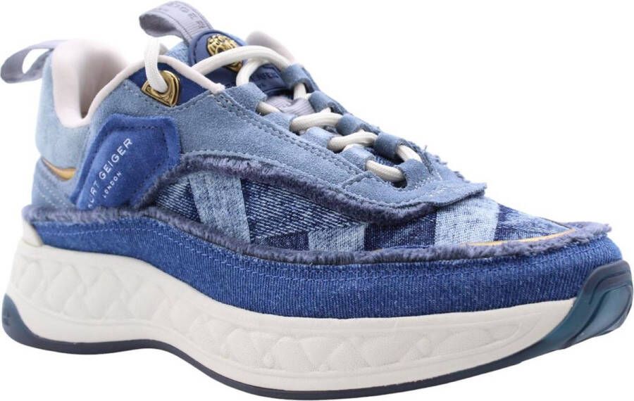 KURT GEIGER LONDON Lage Sneakers Dames Kensington Sneaker Maat: 36 Materiaal: Suède Kleur: Blauw - Foto 2
