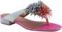 Kurt Geiger Pom teenslipper van suède met strass - Thumbnail 1