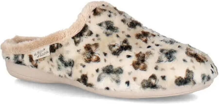La Maison de l'Espadrille Vrouwelijke pantoffels met vlinderprint