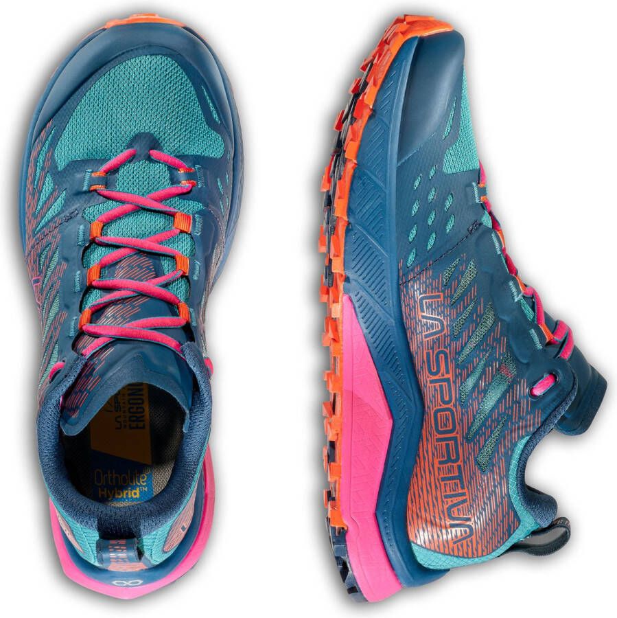 La Sportiva Jackal II Trailrunningschoenen Dames Storm Blue Lagoon