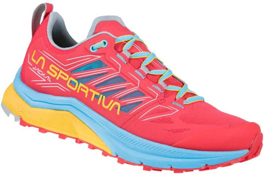 La Sportiva Jakhals Trail Running Schoenen Rood Blauw 1 2 Vrouw