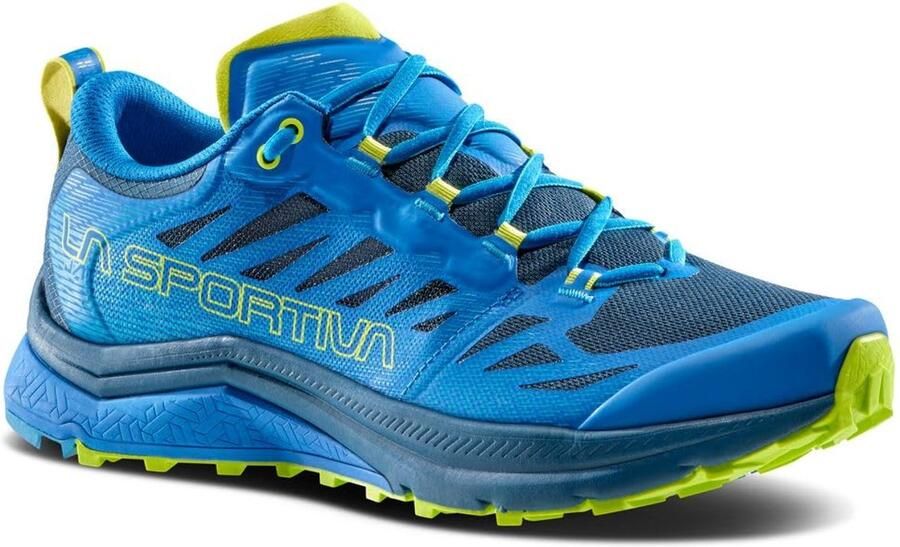 La Sportiva Jackal II Trailrunningschoenen Electric Blue Lime Punch - Foto 2