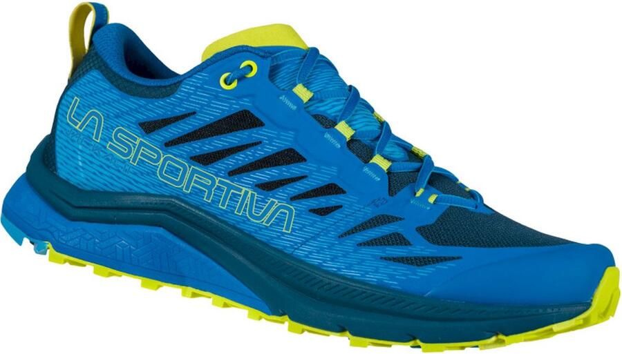 La Sportiva Jackal II Trailrunningschoenen Heren Electric Blue Lime Punch