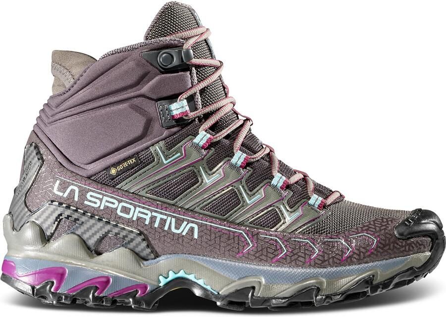 La Sportiva Ultra Raptor II Mid GTX Trailrunningschoenen Dames Carbon Iceberg