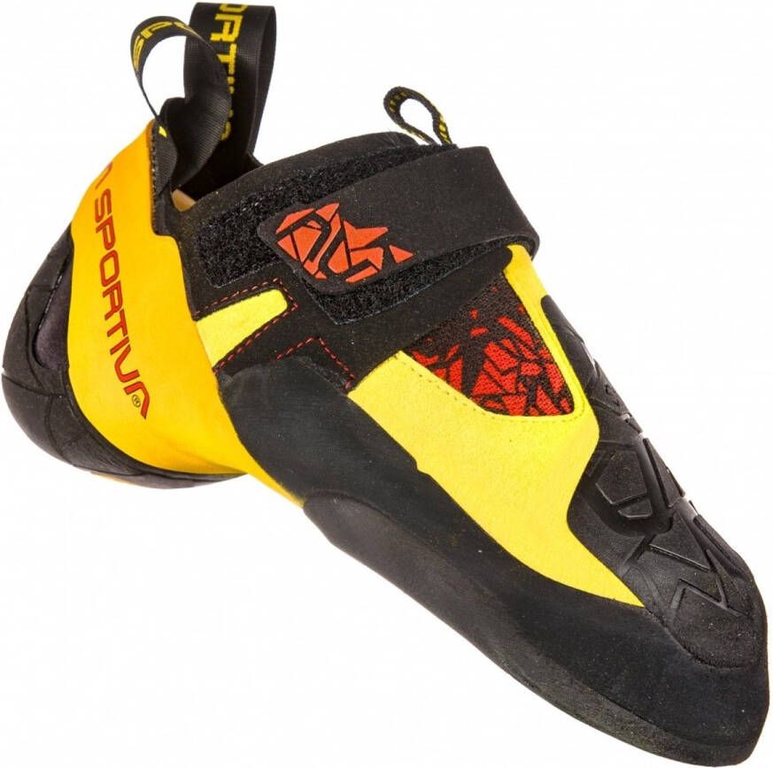 La sportiva Skwama Klimschoenen geel olijfgroen