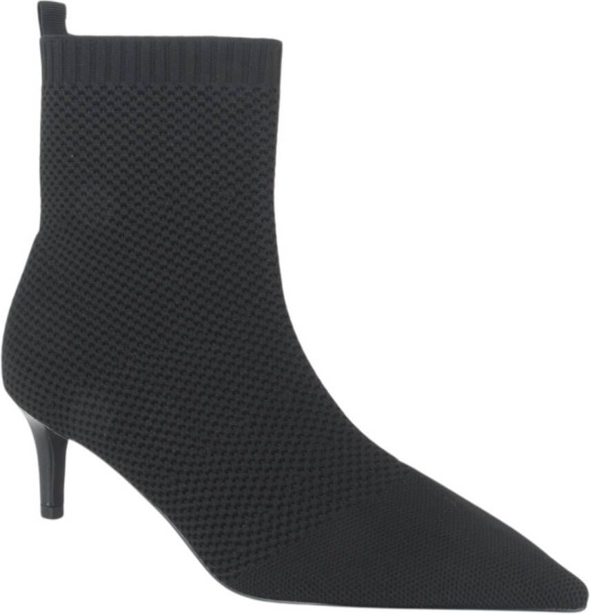 La Strada 2111724-4501 BLACK KNITTED dames enkellaarzen gekleed zwart