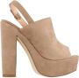 La strada High Heel Sandals Brown Dames - Thumbnail 1