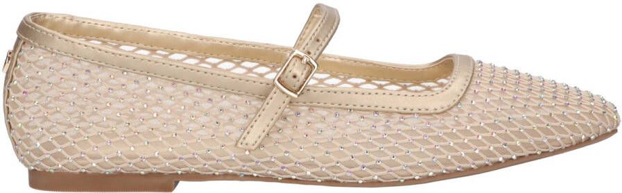 La Strada Ballerina champagne mesh met steentjes dames