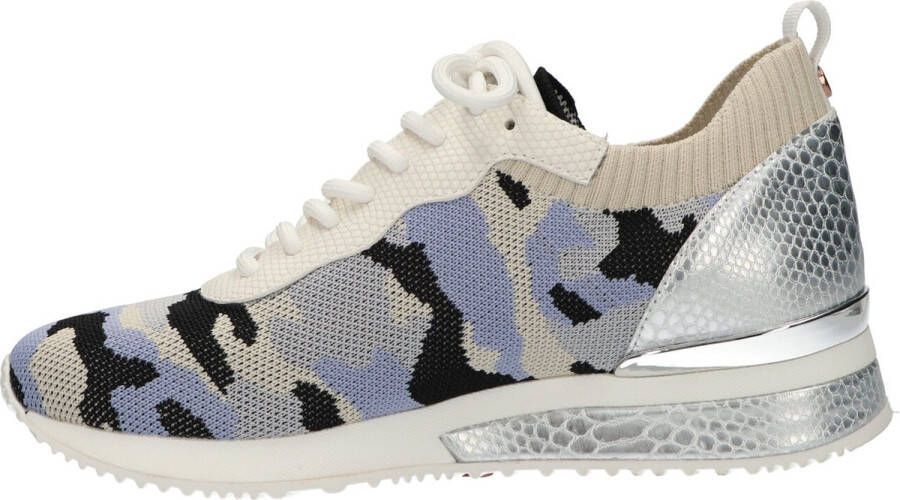 La Strada Blauwe camouflage sneakers dames