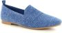 La Strada knitted loafers blauw zilver - Thumbnail 1