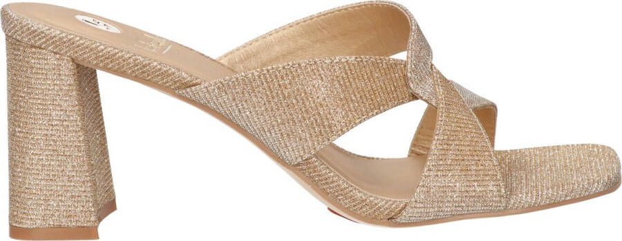 La Strada Champagne open sandalen met hak dames