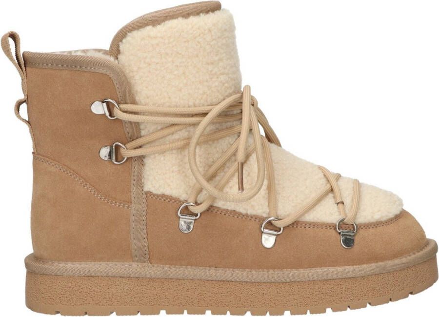 La Strada Dames Boots Leer Beige