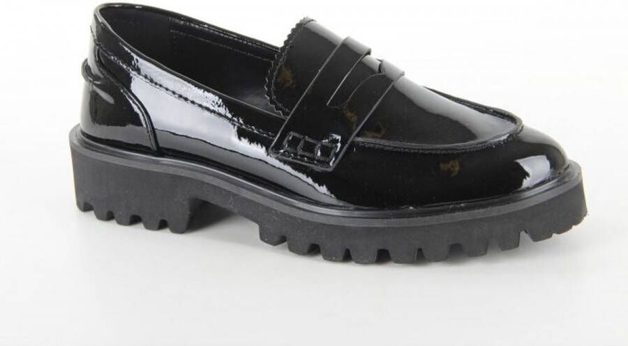 La Strada Chunky loafer zwart lak dames