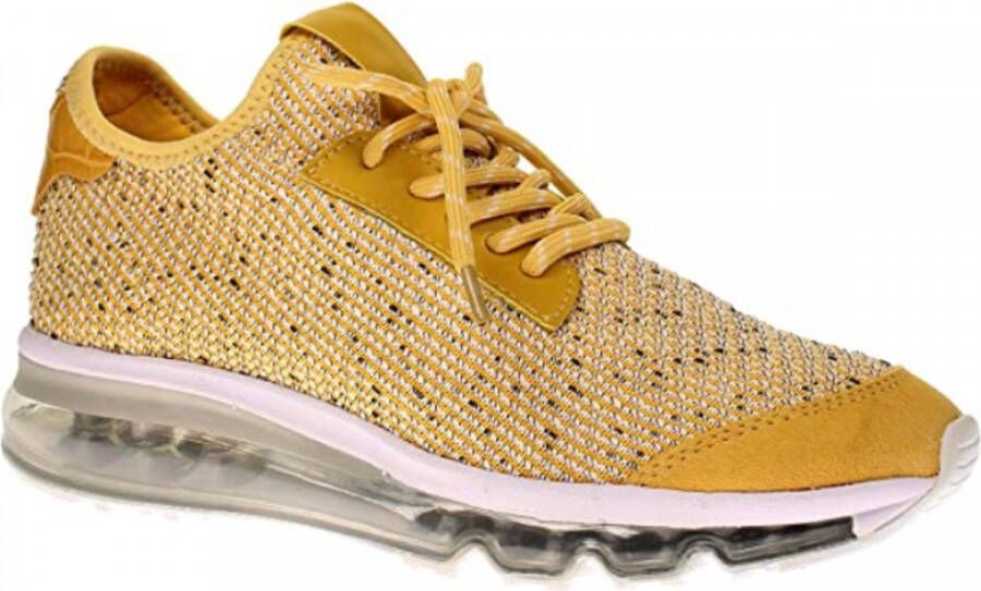 La Strada Dames Sneaker 1912612-4582 woven yellow