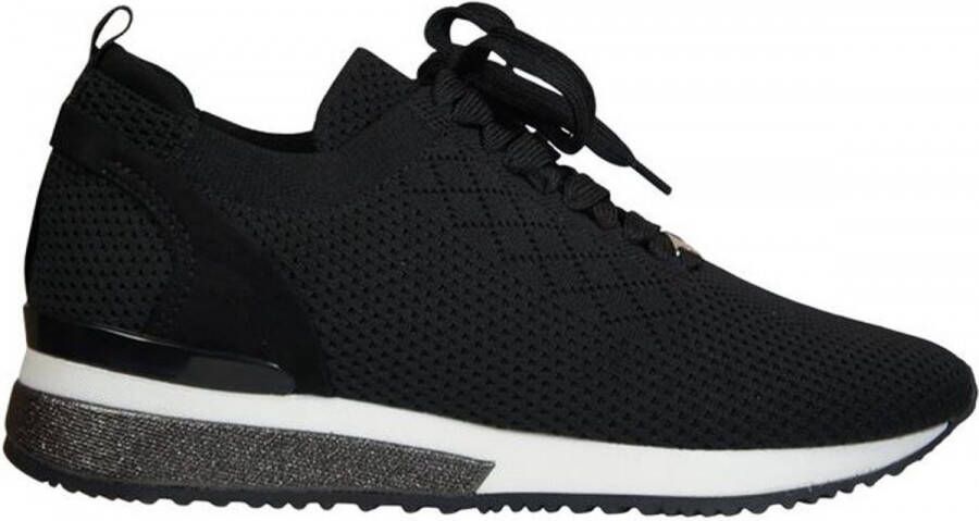 La Strada Zwarte knitted sneaker met steentjes dames - Foto 6