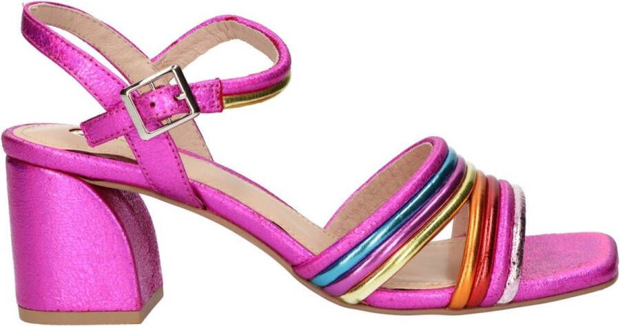 La Strada Fuchsia blokhakken dames