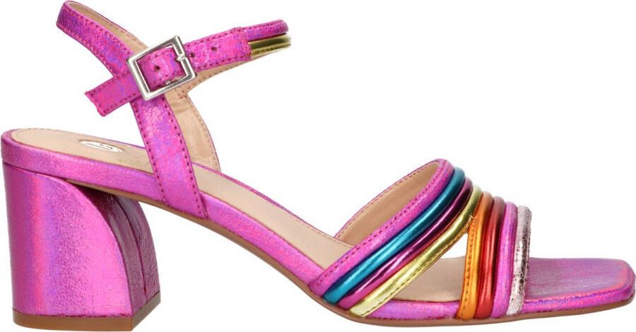 La Strada Fuchsia blokhakken dames