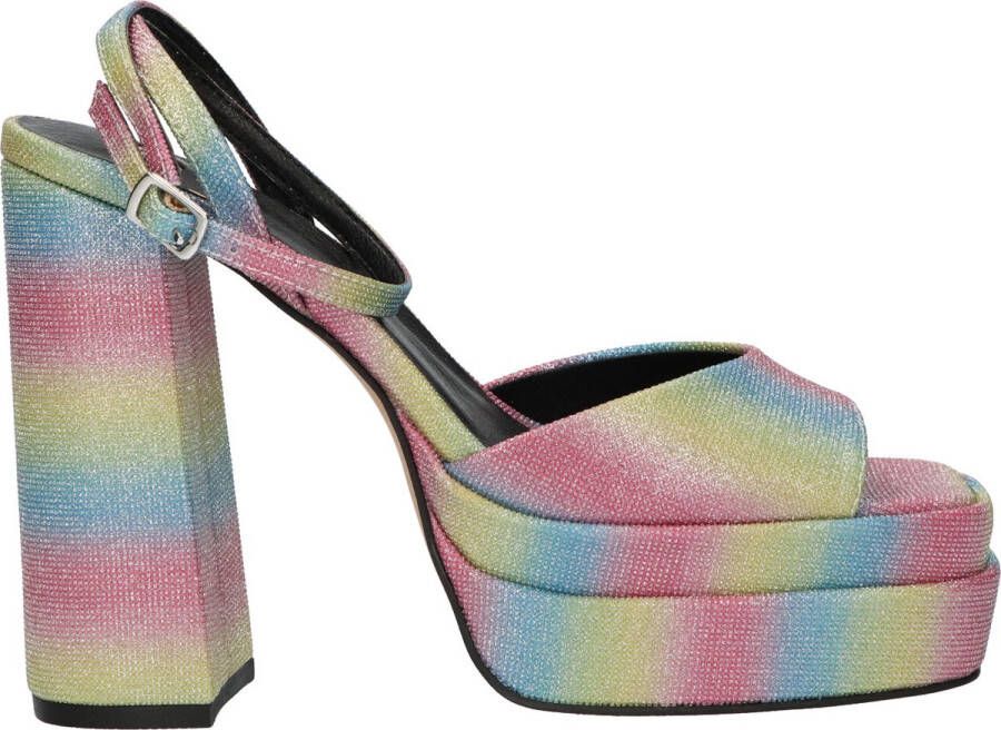 La Strada Glitter blokhakken dames