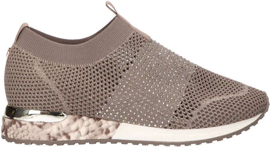 La Strada Instapsneaker taupe dames