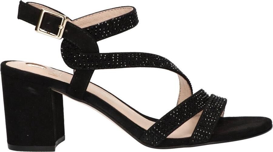 La Strada sandalettes met strass steentjes zwart - Foto 3