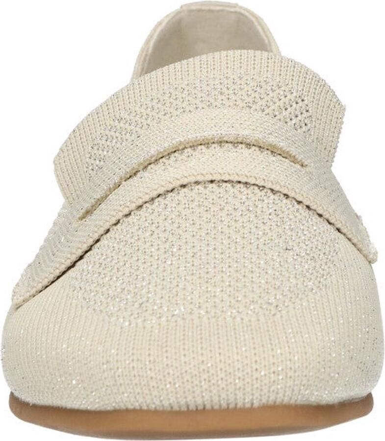 La Strada 2201141 4522 Beige Silver Knitted Loafer