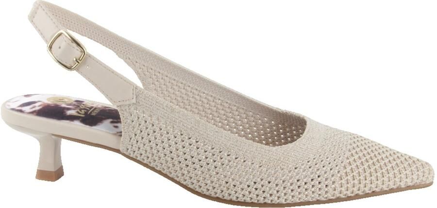 La Strada 2403346-4021 BEIGE GOLD KNITTED dames pumps beige