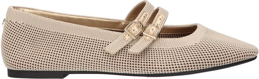 La Strada Ballerina Beige Knitted Damesschoenen