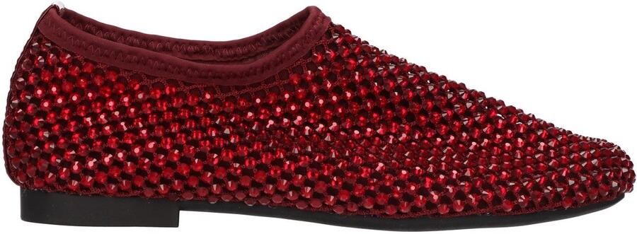 La Strada Ballerina Bordeaux Met Steentjes Damesschoenen