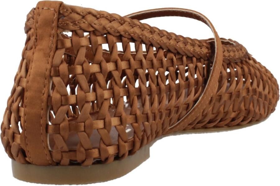 La Strada Ballerina Cognac Satijn Damesschoenen - Foto 2