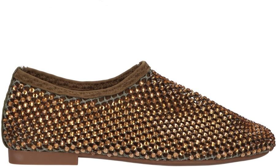 La Strada Ballerina Kaki Met Steentjes Damesschoenen