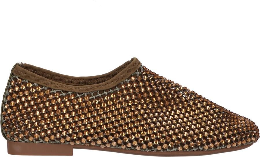 La Strada Ballerina Kaki Met Steentjes Damesschoenen