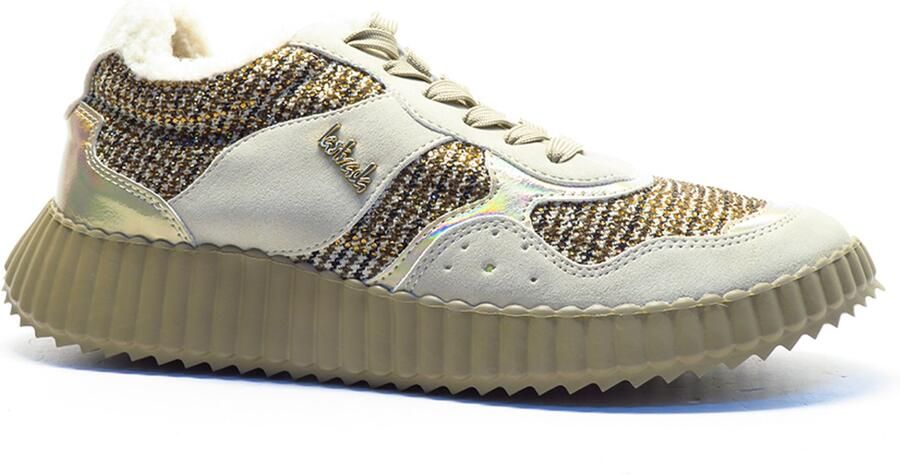 La Strada Beige + glitter veter laag 2503988-4022 Multi