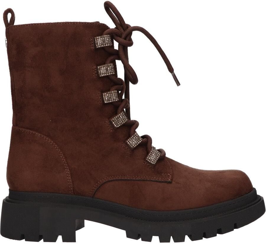 La Strada Bootie Bruin Textiel Damesschoenen