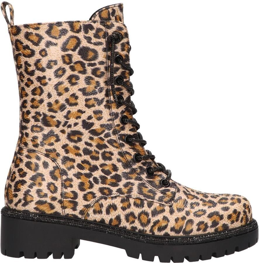 La Strada Bootie Leopard Synthetisch Damesschoenen