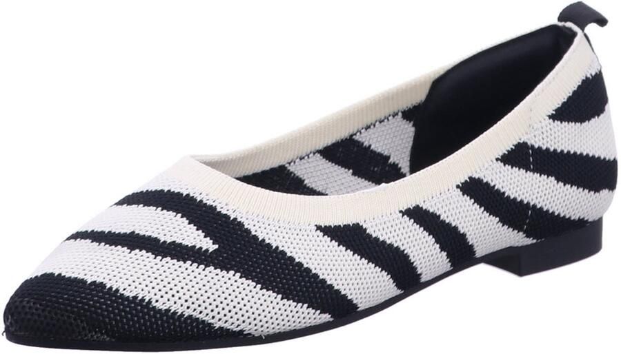 La Strada dames ballerina's zwart
