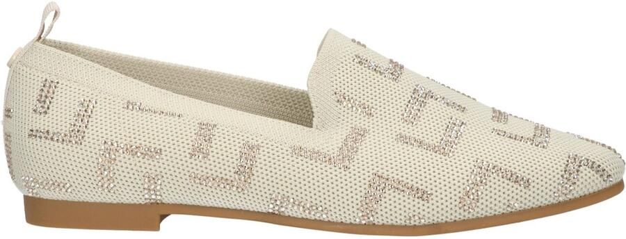 La Strada DAMES INSTAPSCHOENEN BEIGE 2131884 4521 BEIGE KNITTED+BEIGE STONES