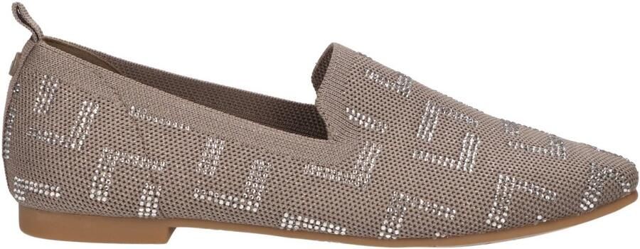 La Strada DAMES INSTAPSCHOENEN TAUPE 2131884 4525 TAUPE KNITTED+STONES
