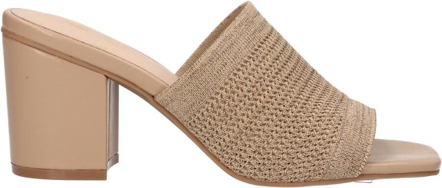 La Strada DAMES SLIPPER GOUD 2502855-4543 GOLD SILVER KNITTED