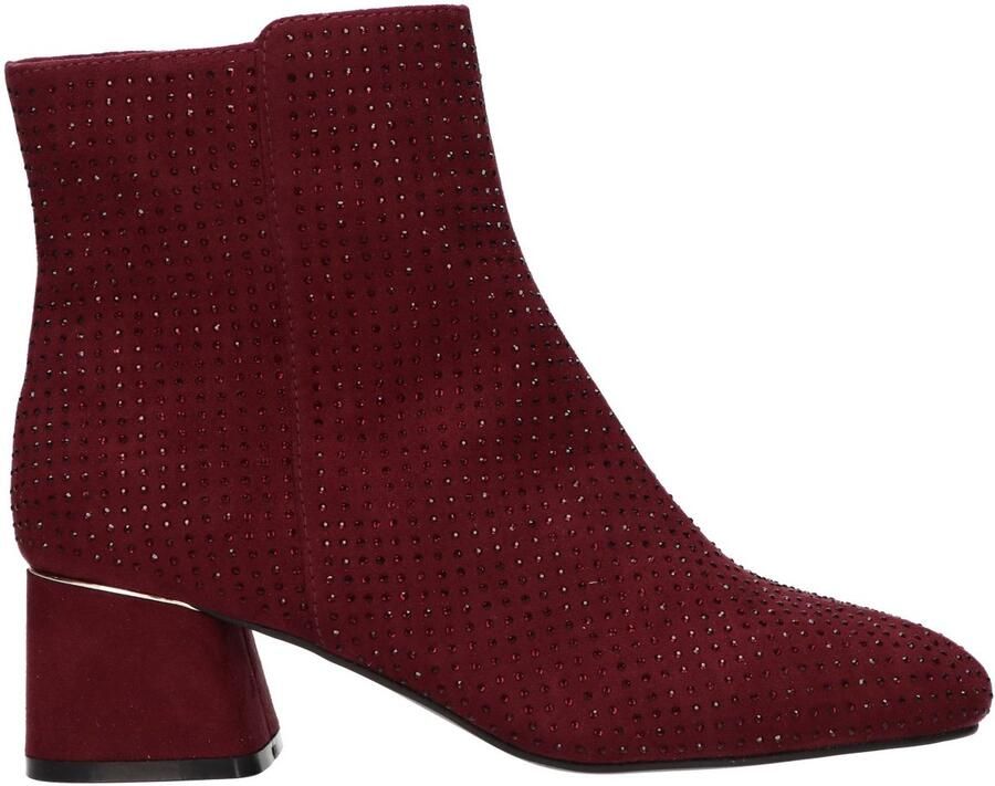 La Strada Enkellaars Bordeaux Textiel Damesschoenen